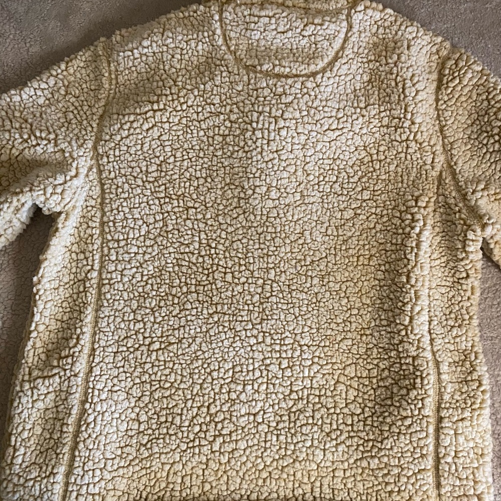 Pink Lilly Cozy Cream Sherpa Sweater, sz L - Picture 3 of 6